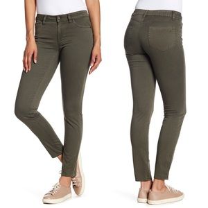 Vince Dark Olive Denim Skinny Ankle Jeans 27